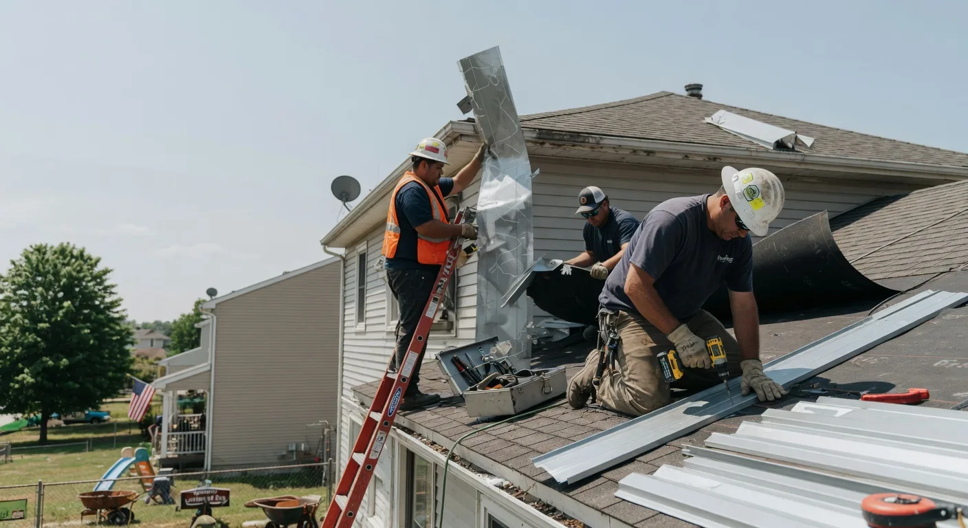 Storm Damage Metal Roof Repair in Cottonwood Heights, UT